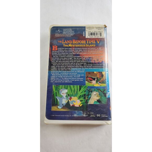 The Land Before Time V: The Mysterious Island VHS Tape 1997 Clamshell - Picture 6 of 9